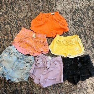 Girls Zara and Billabong Shorts.